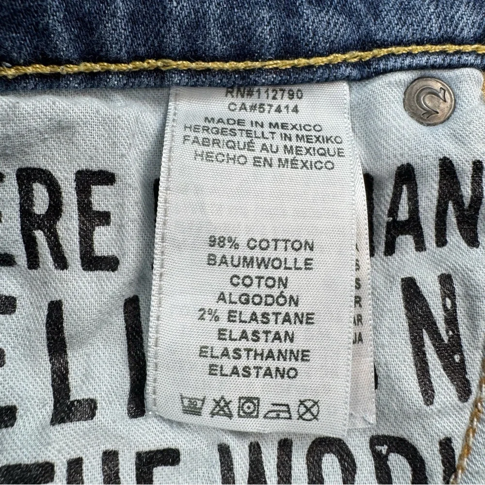 True Religion Ricky relaxed straight jeans men’s size‎ tag 28 blue indigo 30x31